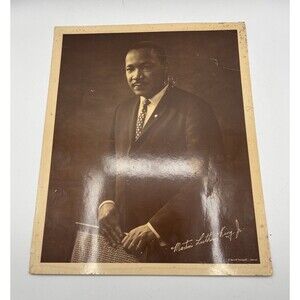 VTG 1964 MLK Jr Bernie Faingold Original 11x14 Portrait Silver Print Facsimile